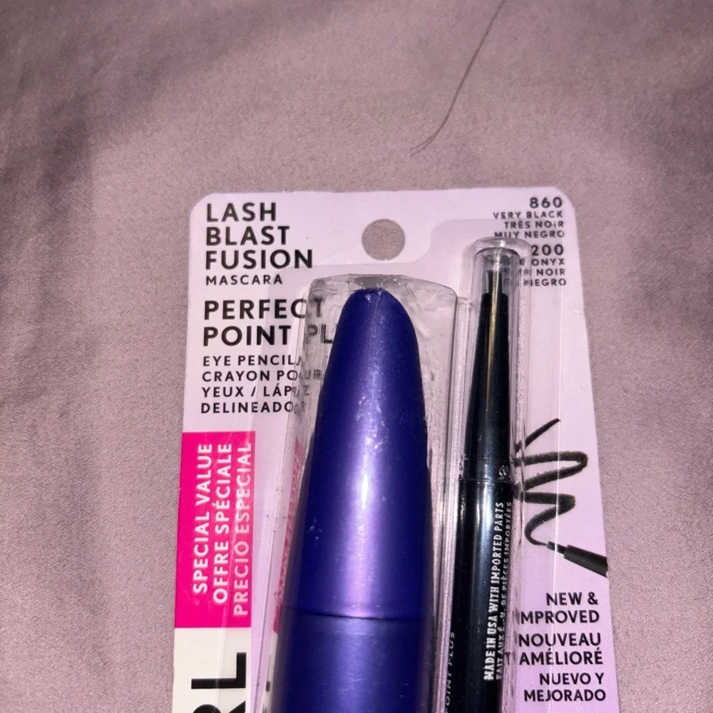 Covergirl-Lash Blast Fusion-Mascara 860 Very Black&Eye Pencil 200 Black Onyx-NEW